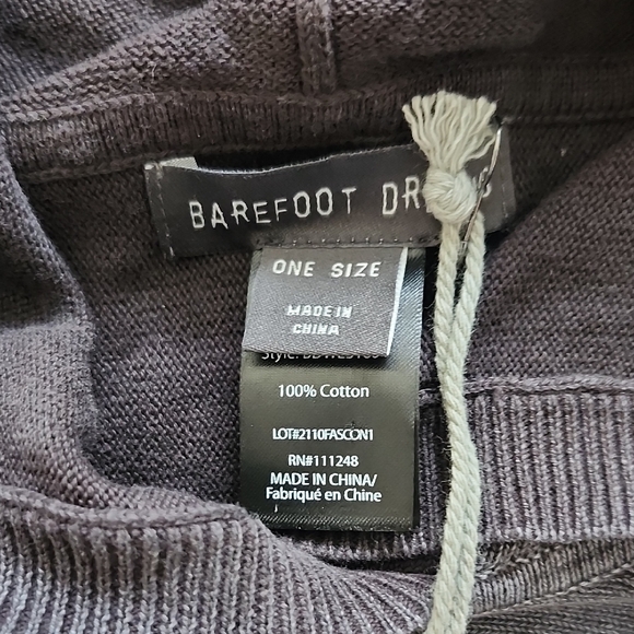 Barefoot Dreams Faded Black Sunbleached Poncho - Picture 3 of 5